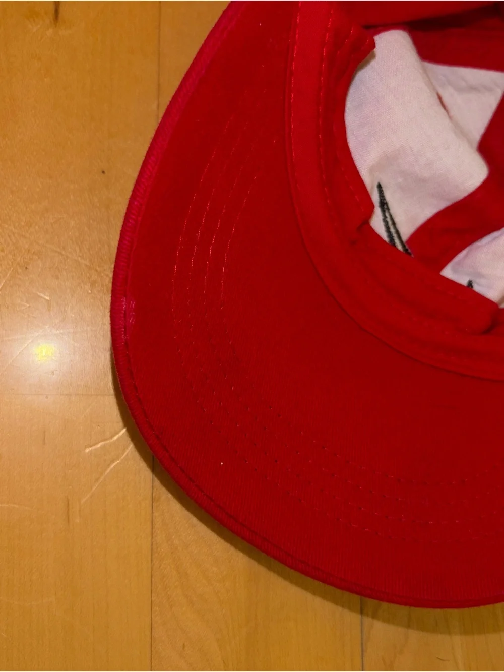 Nike Toddler Red Cotton Swoosh Baseball Cap Red & Black Baseball Cap Hat